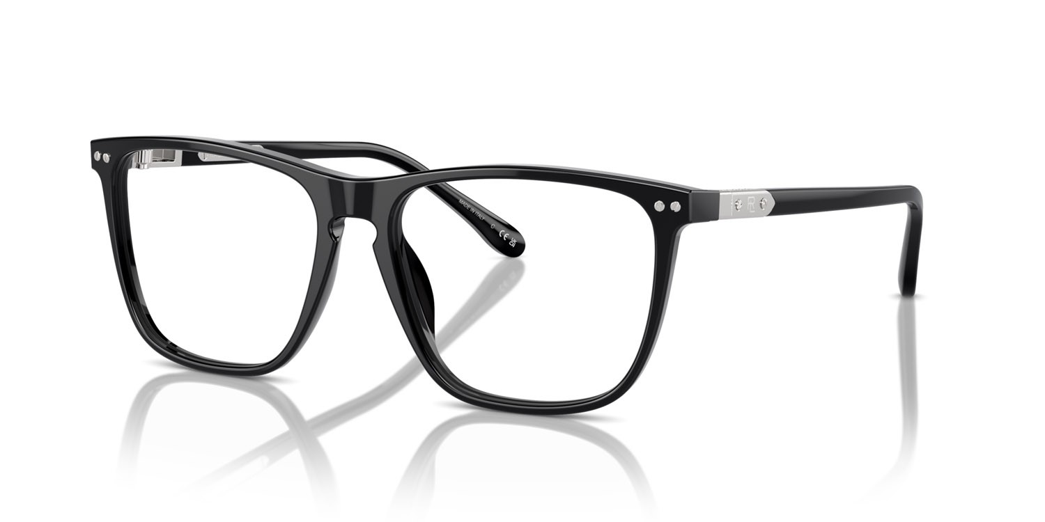 Occhiali da vista Ralph Lauren RL 6242U (5001) colore nero forma quadrato lenti lente demo
