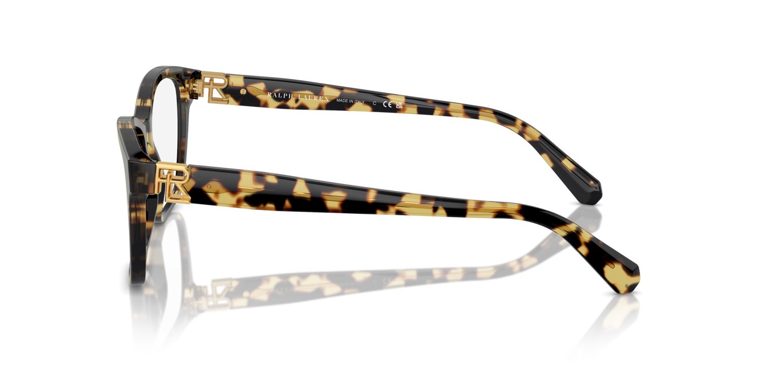 Occhiali da vista Ralph Lauren RL 6243 (5004) colore havana effetto maculato forma cat eye lenti lente demo