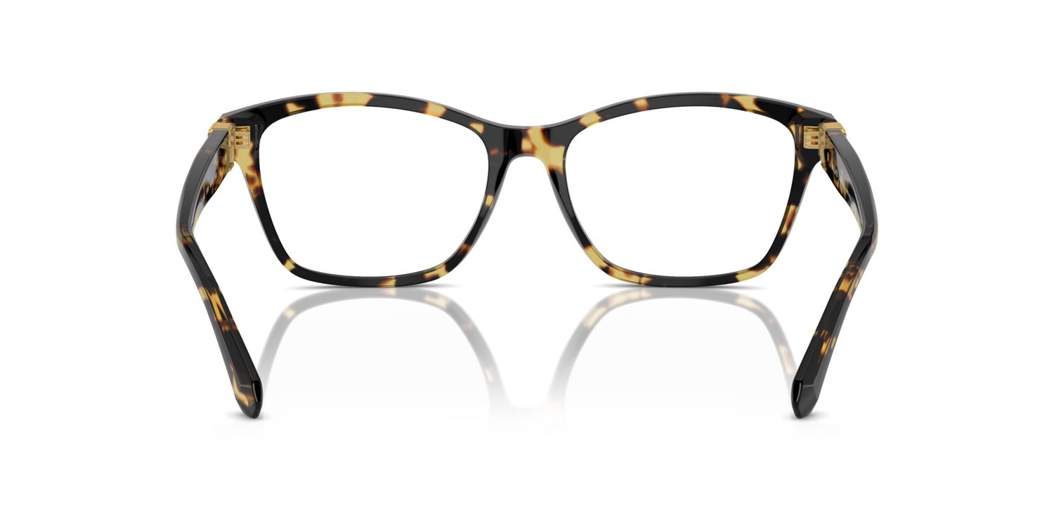 Occhiali da vista Ralph Lauren RL 6243 (5004) colore havana effetto maculato forma cat eye lenti lente demo