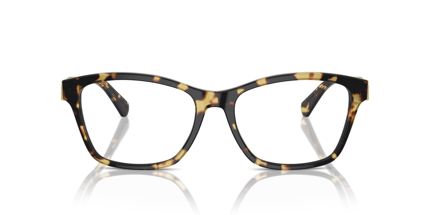Occhiali da vista Ralph Lauren RL 6243 (5004) colore havana effetto maculato forma cat eye lenti lente demo