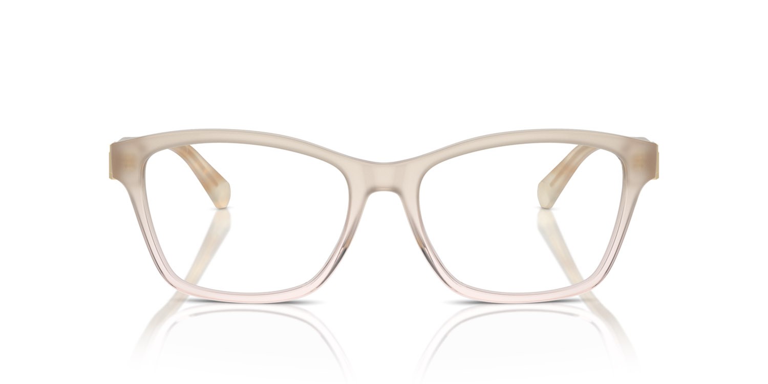 Occhiali da vista Ralph Lauren RL 6243 (6181) colore nude trasparente forma cat eye lenti lente demo