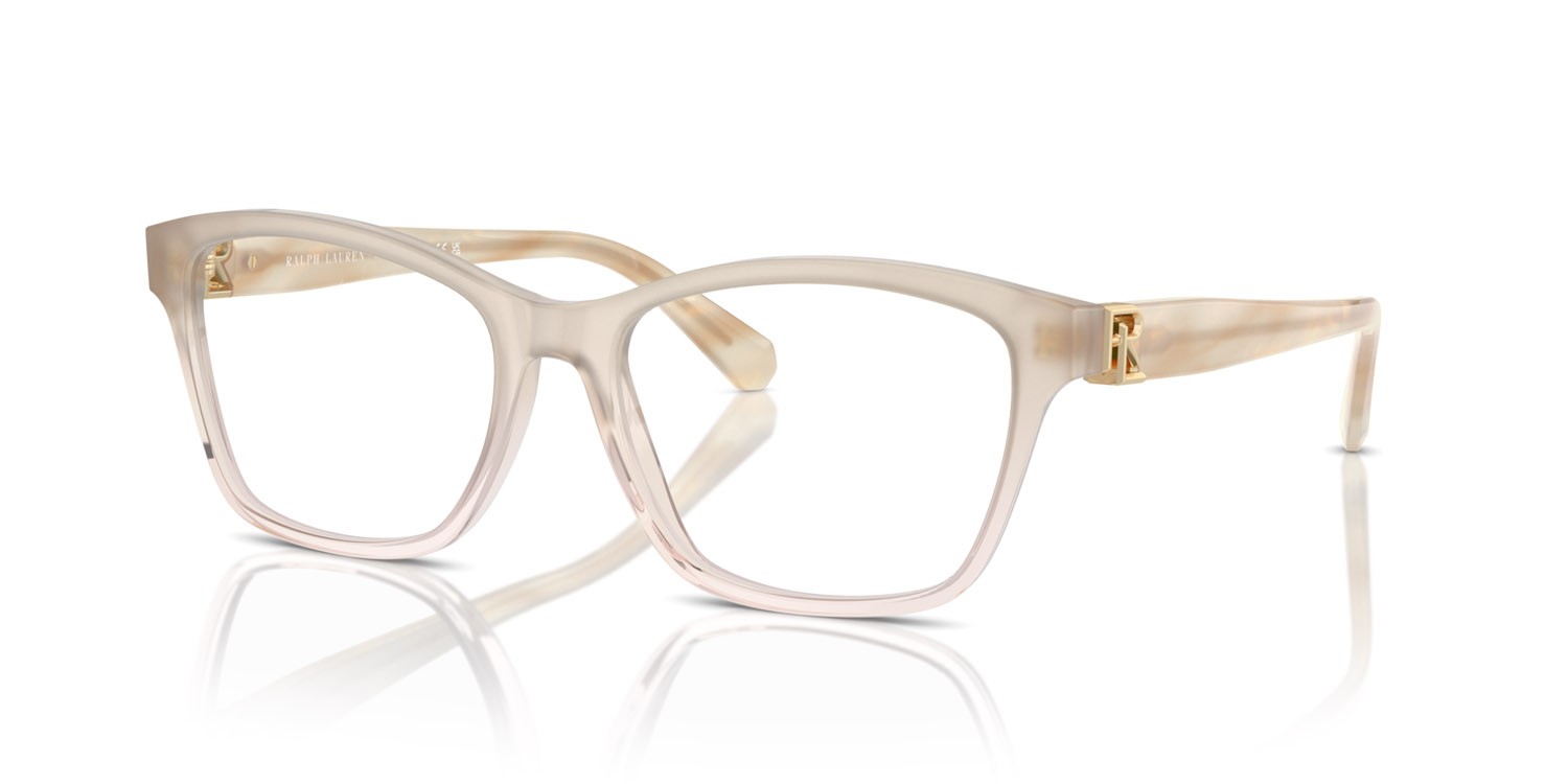 Occhiali da vista Ralph Lauren RL 6243 (6181) colore nude trasparente forma cat eye lenti lente demo