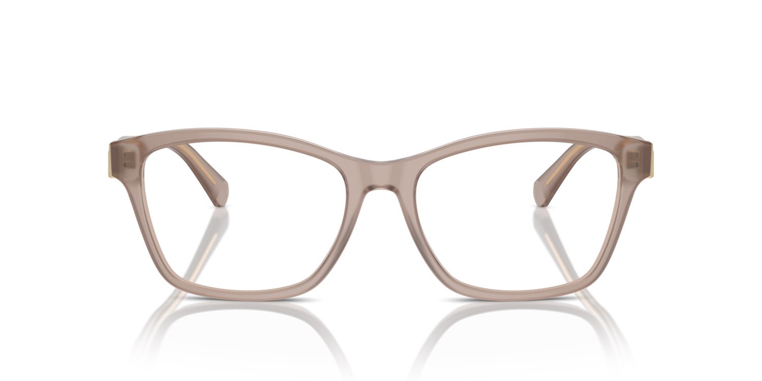 Occhiali da vista Ralph Lauren RL 6243 (6182) colore tortora trasparente forma cat eye lenti lente demo