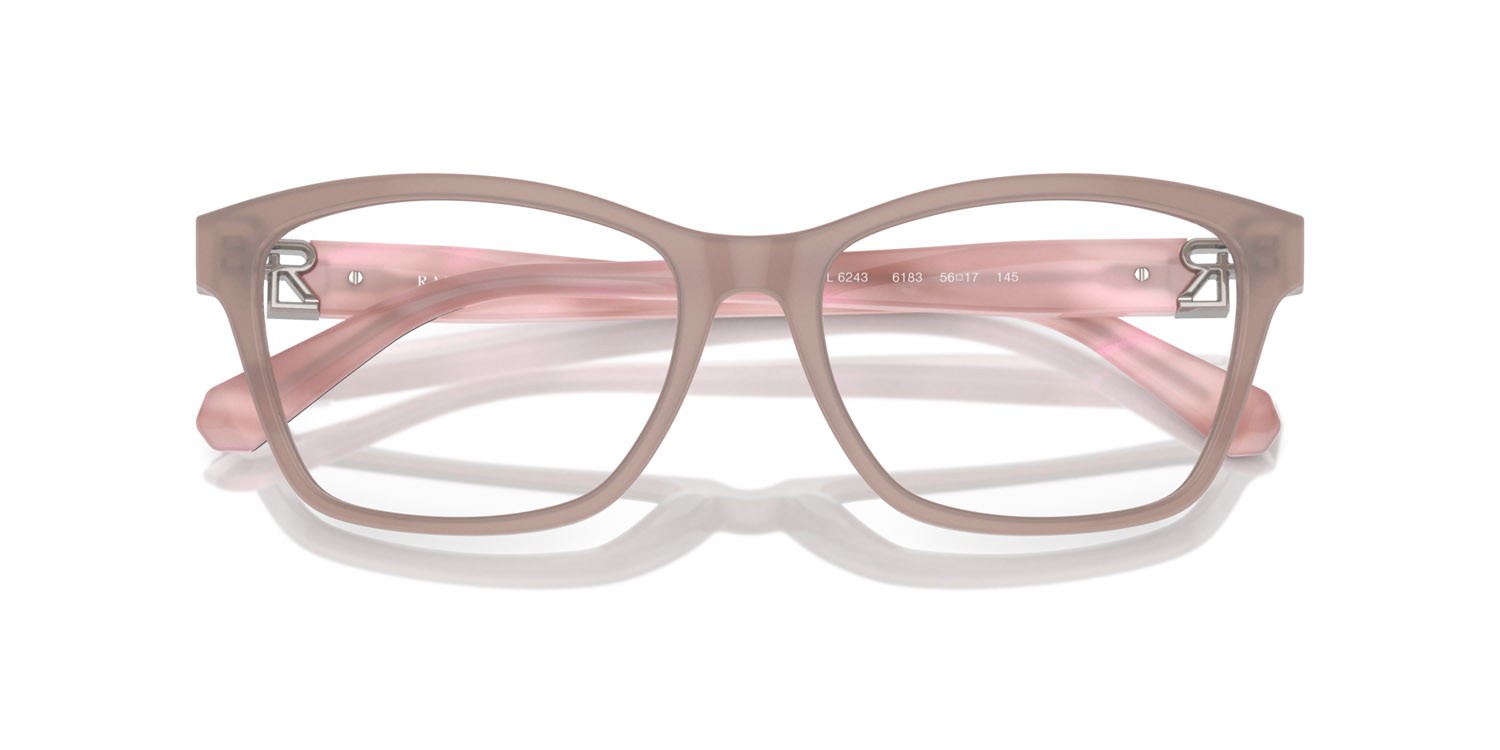 Occhiali da vista Ralph Lauren RL 6243 (6183) colore opaline mauve forma cat eye lenti lente demo