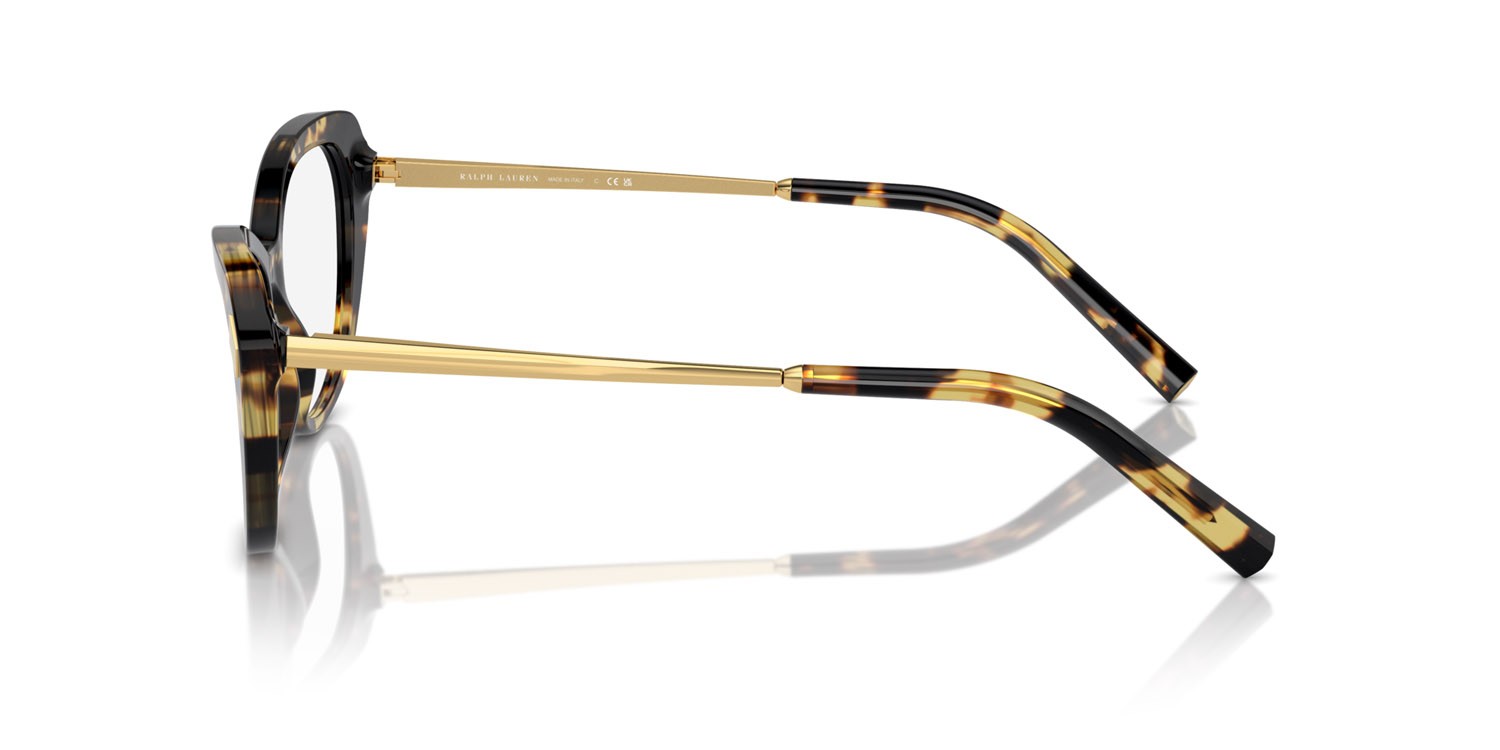 Occhiali da vista Ralph Lauren RL 6245 (5004) colore havana effetto maculato forma cat eye lenti lente demo