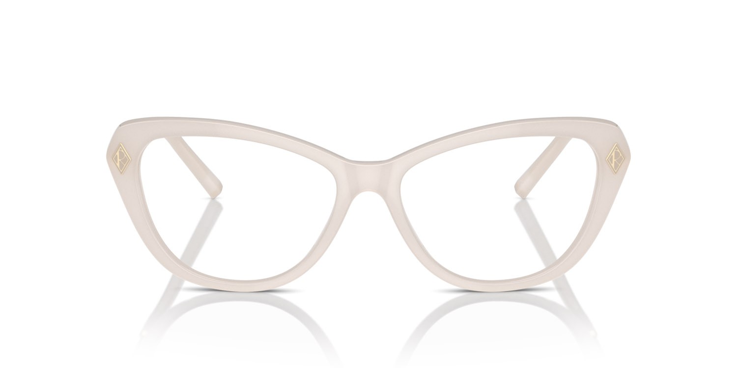 Occhiali da vista Ralph Lauren RL 6245 (6182) colore opaline milky forma cat eye lenti lente demo