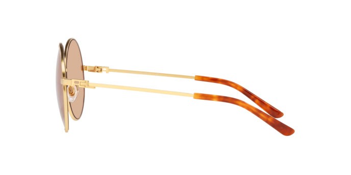 Sonnenbrillen Ralph Lauren RL 7072 (931271) farbe shiny sanded gold form rund gläser copper