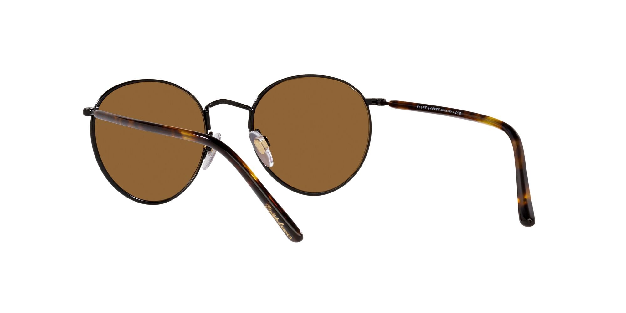Sonnenbrillen Ralph Lauren RL 7076 (900353) farbe nero lucido form pantos gläser marrone