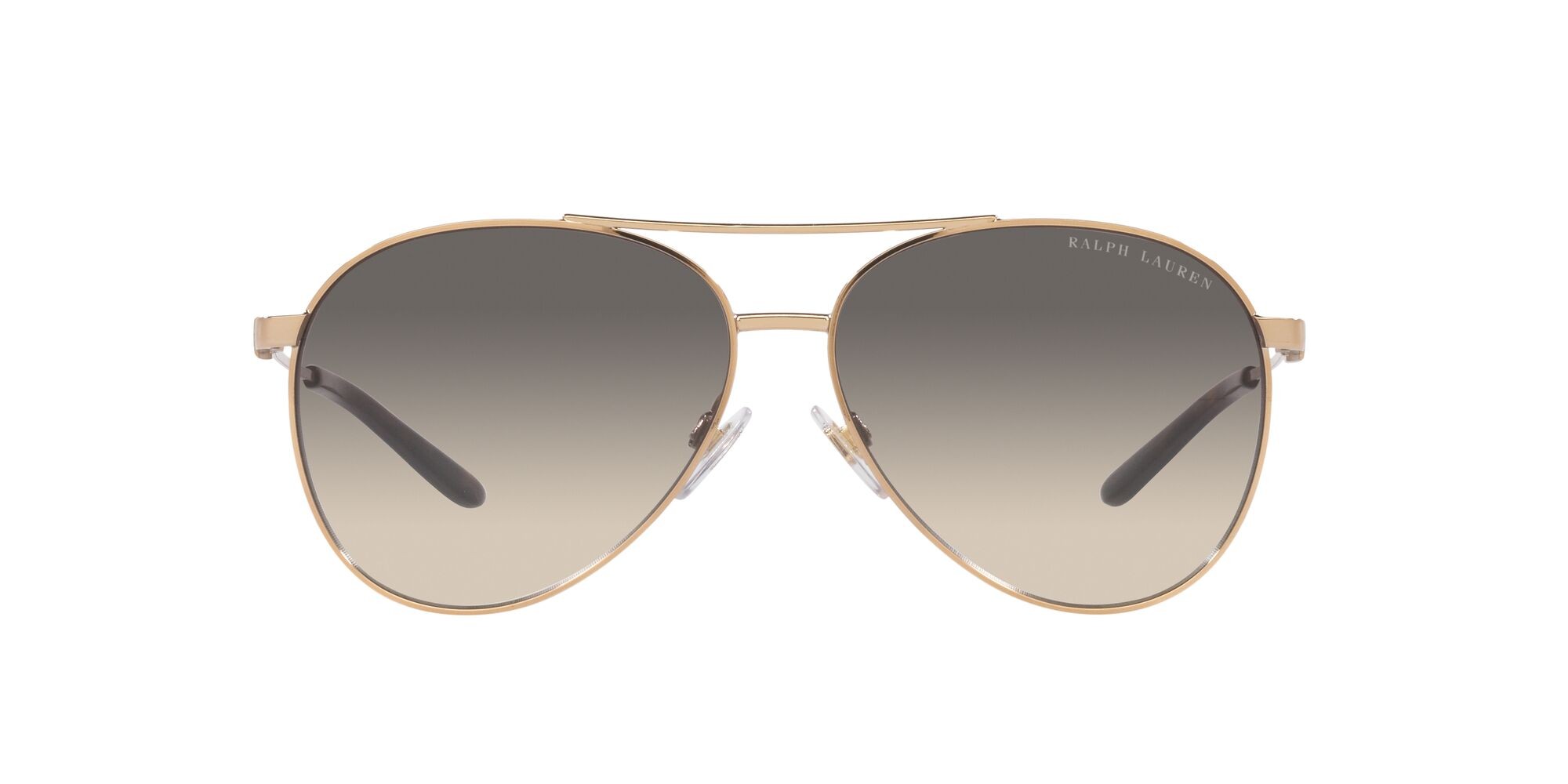 Sonnenbrillen Ralph Lauren RL 7077 (935011) farbe rose gold lucido form aviator gläser sfumato grigio