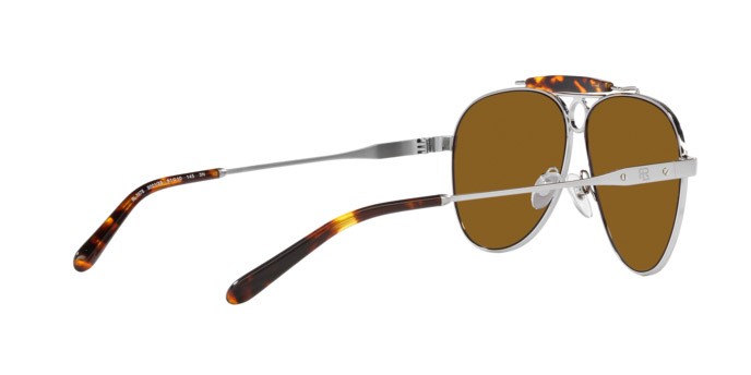 Sunglasses Ralph Lauren The Countryman RL 7078 (900133) color argento shape aviator lenses marrone