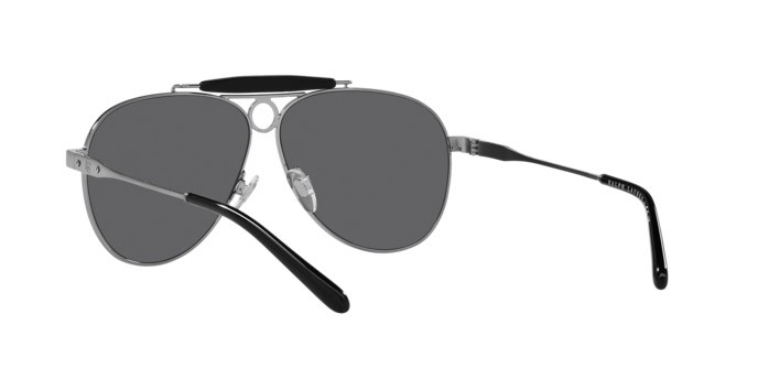 Sunglasses Ralph Lauren The Countryman RL 7078 (9002B1) color gunmetal shape aviator lenses grigio