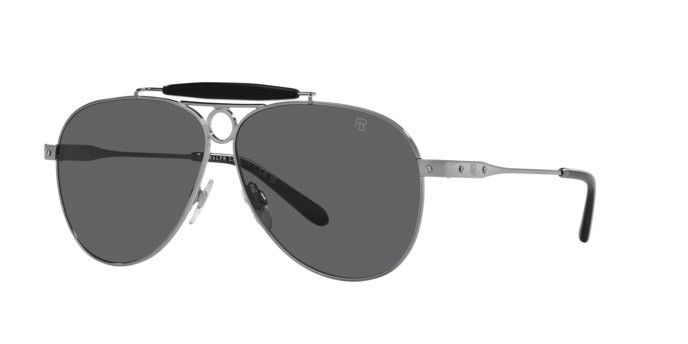 Sunglasses Ralph Lauren The Countryman RL 7078 (9002B1) color gunmetal shape aviator lenses grigio