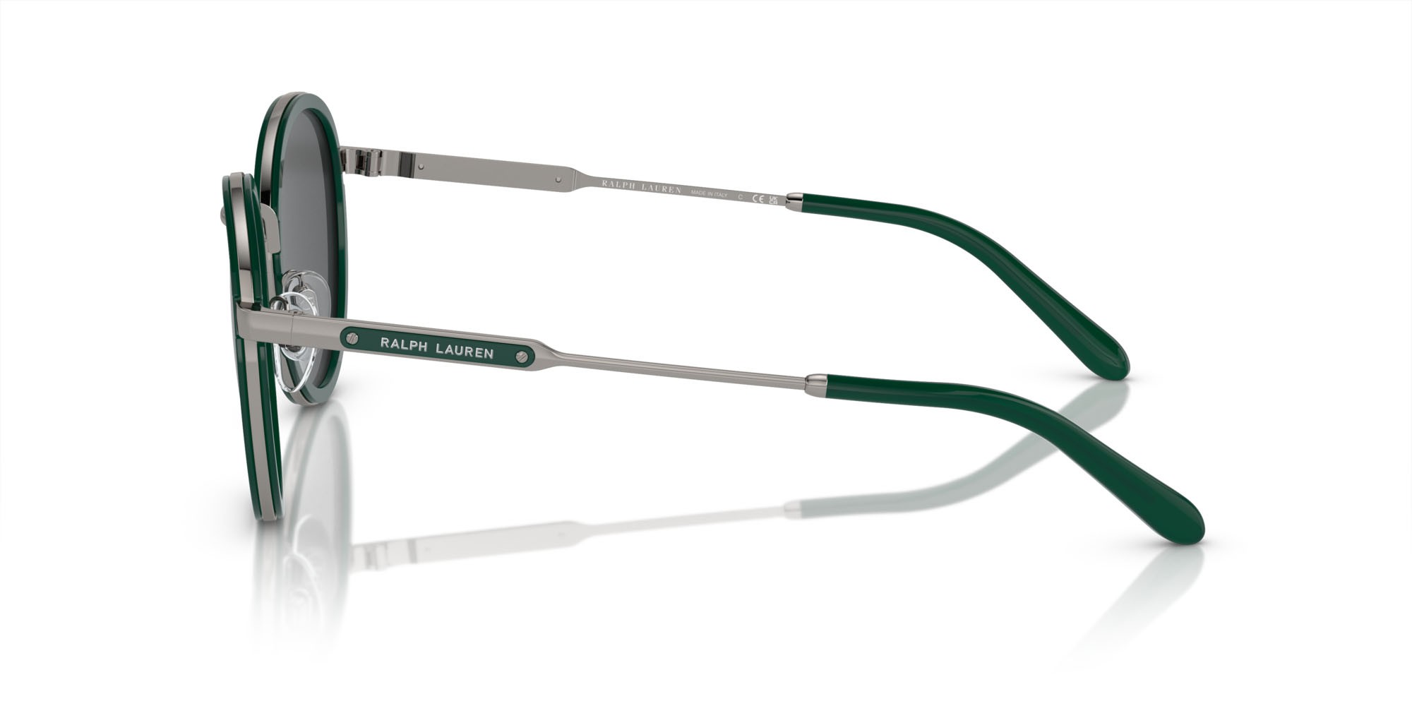 Sonnenbrillen Ralph Lauren The Clubman RL 7081 (9002B1) farbe verde form rund gläser grigio
