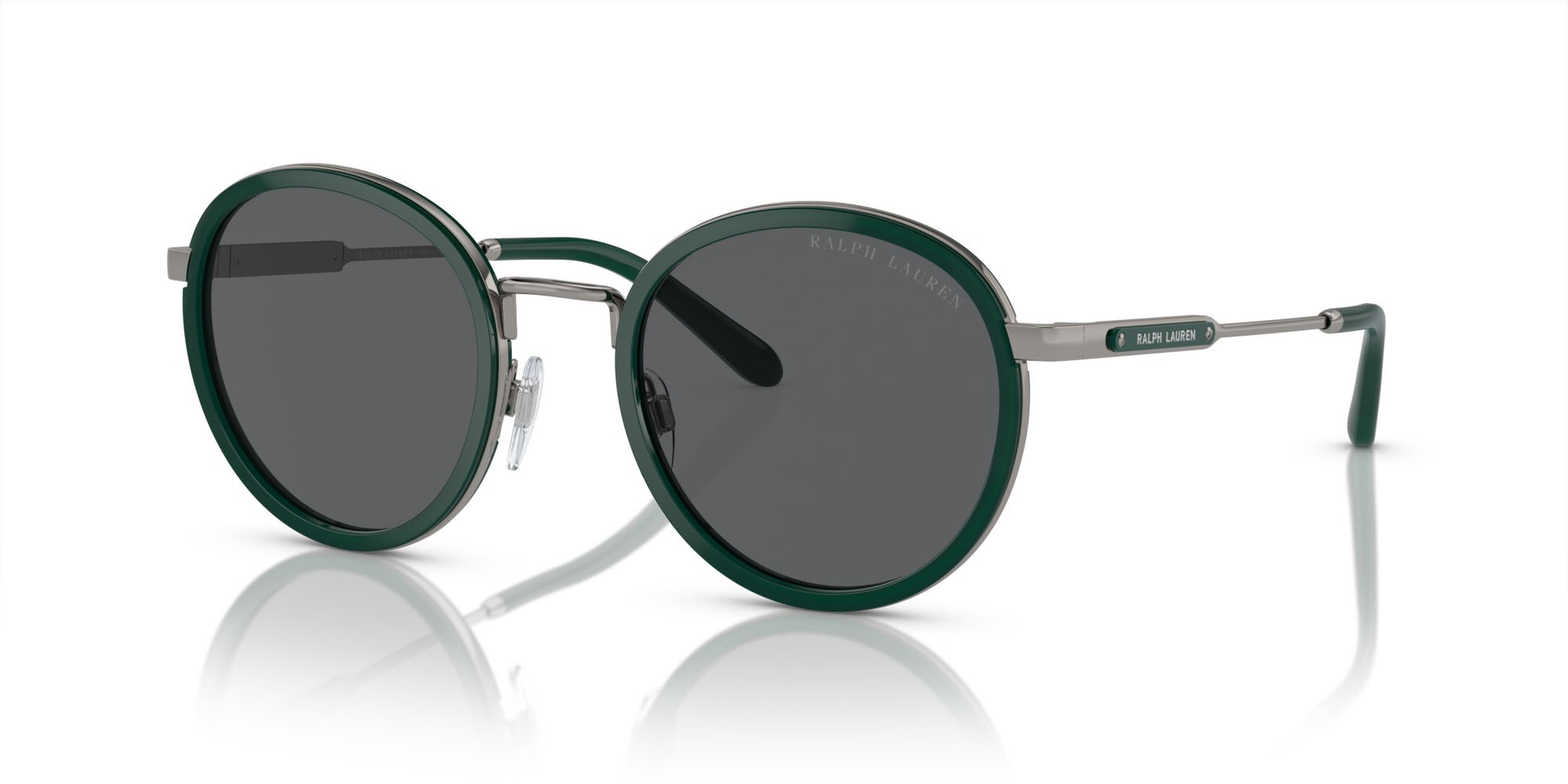 Sonnenbrillen Ralph Lauren The Clubman RL 7081 (9002B1) farbe verde form rund gläser grigio