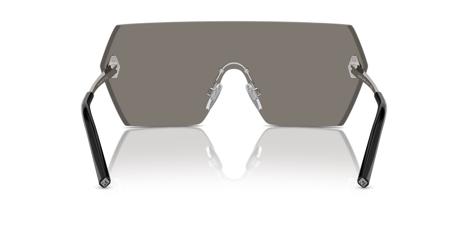Sunglasses Ralph Lauren The Harper RL 7085 (90016G) color grey/silver mirror shape rectangle lenses grey/silver mirror