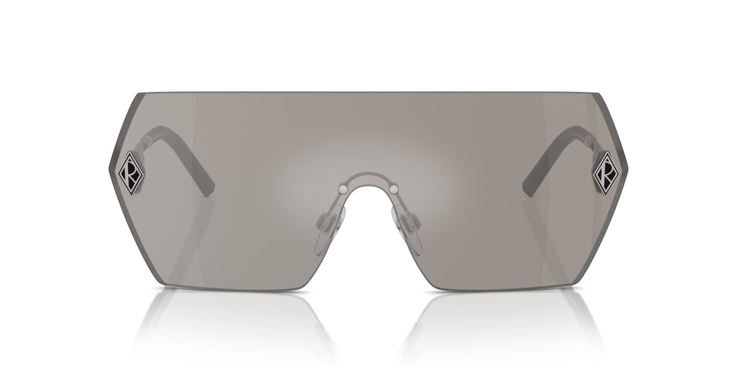 Sunglasses Ralph Lauren The Harper RL 7085 (90016G) color grey/silver mirror shape rectangle lenses grey/silver mirror