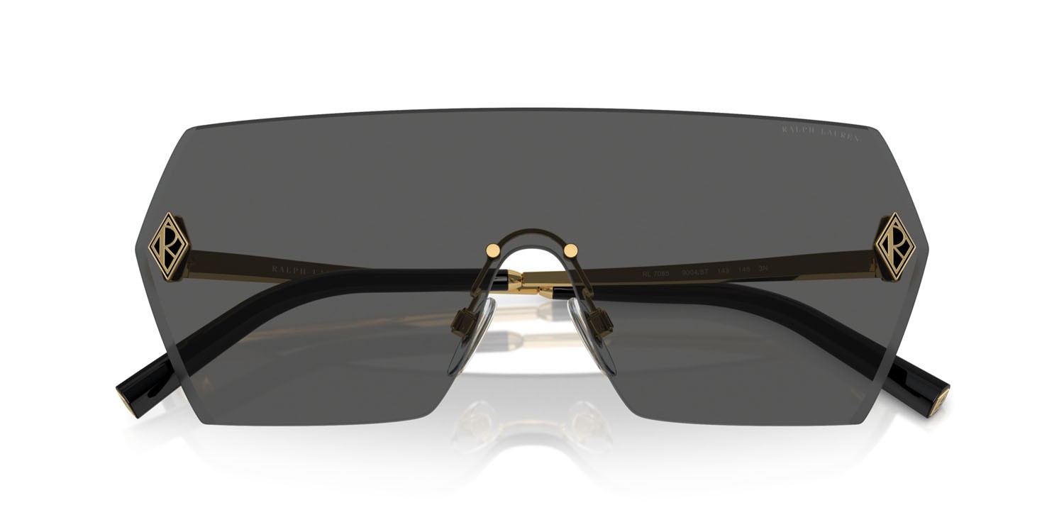 Sunglasses Ralph Lauren The Harper RL 7085 (900487) color grigio scuro shape rectangle lenses grigio scuro