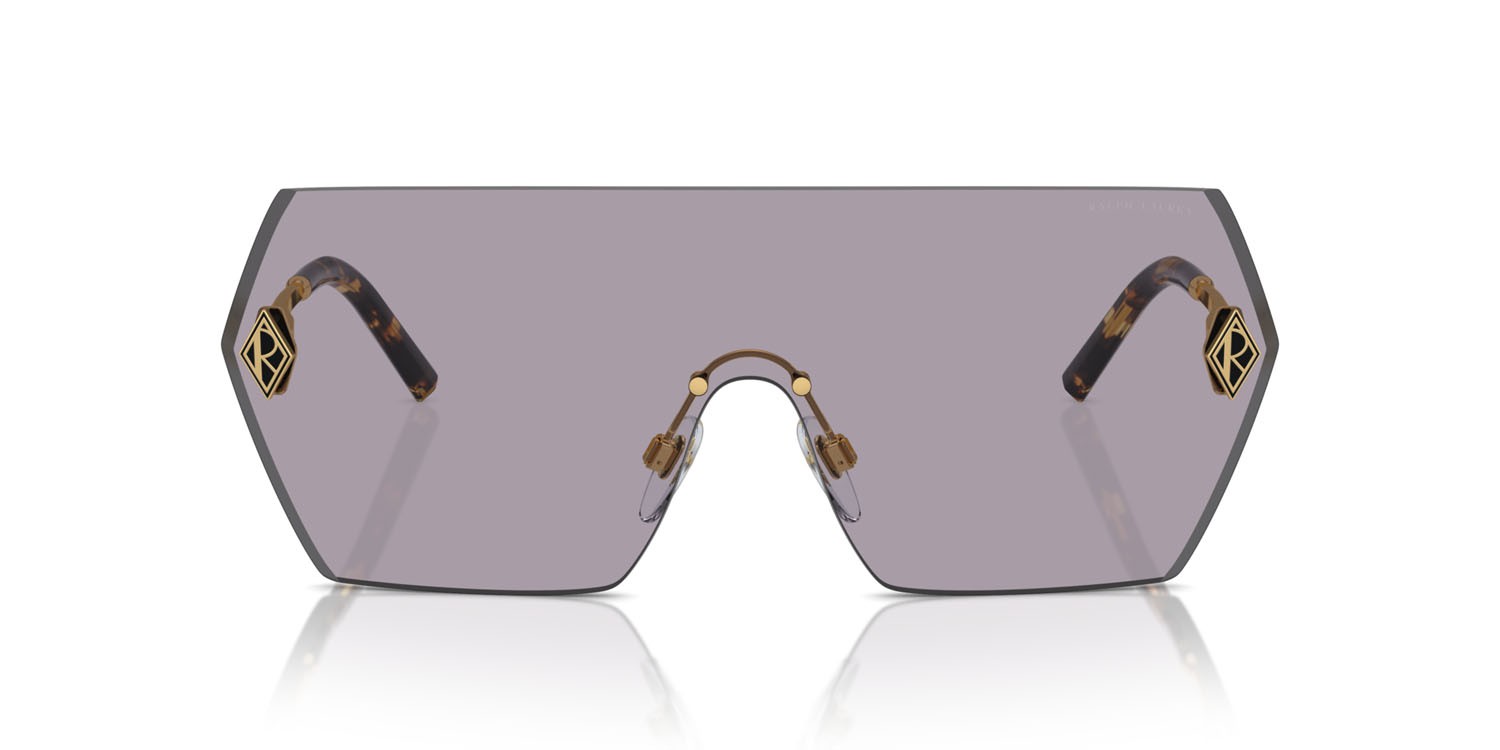 Sonnenbrillen Ralph Lauren The Harper RL 7085 (9004AK) farbe lilac/black mirror form rechteckig gläser lilac/black mirror