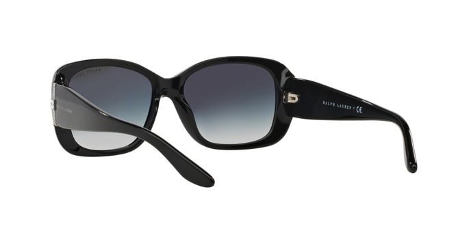 Sunglasses Ralph Lauren RL 8127B (50018G) color black shape rectangle lenses gray gradient