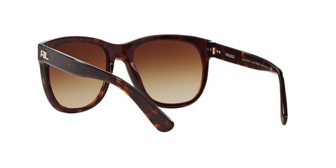 Sonnenbrillen Ralph Lauren RL 8141 (50033B) farbe dark havana form quadratisch gläser gradient brown