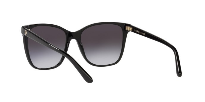 Sunglasses Ralph Lauren RL 8201 (50018G) color shiny black shape square lenses gradient grey