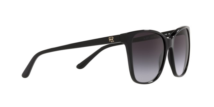 Sunglasses Ralph Lauren RL 8201 (50018G) color shiny black shape square lenses gradient grey