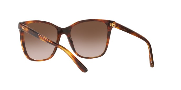 Sunglasses Ralph Lauren RL 8201 (500713) color shiny striped havana shape square lenses gradient brown