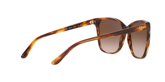 Sunglasses Ralph Lauren RL 8201 (500713) color shiny striped havana shape square lenses gradient brown