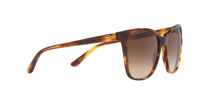 Sunglasses Ralph Lauren RL 8201 (500713) color shiny striped havana shape square lenses gradient brown