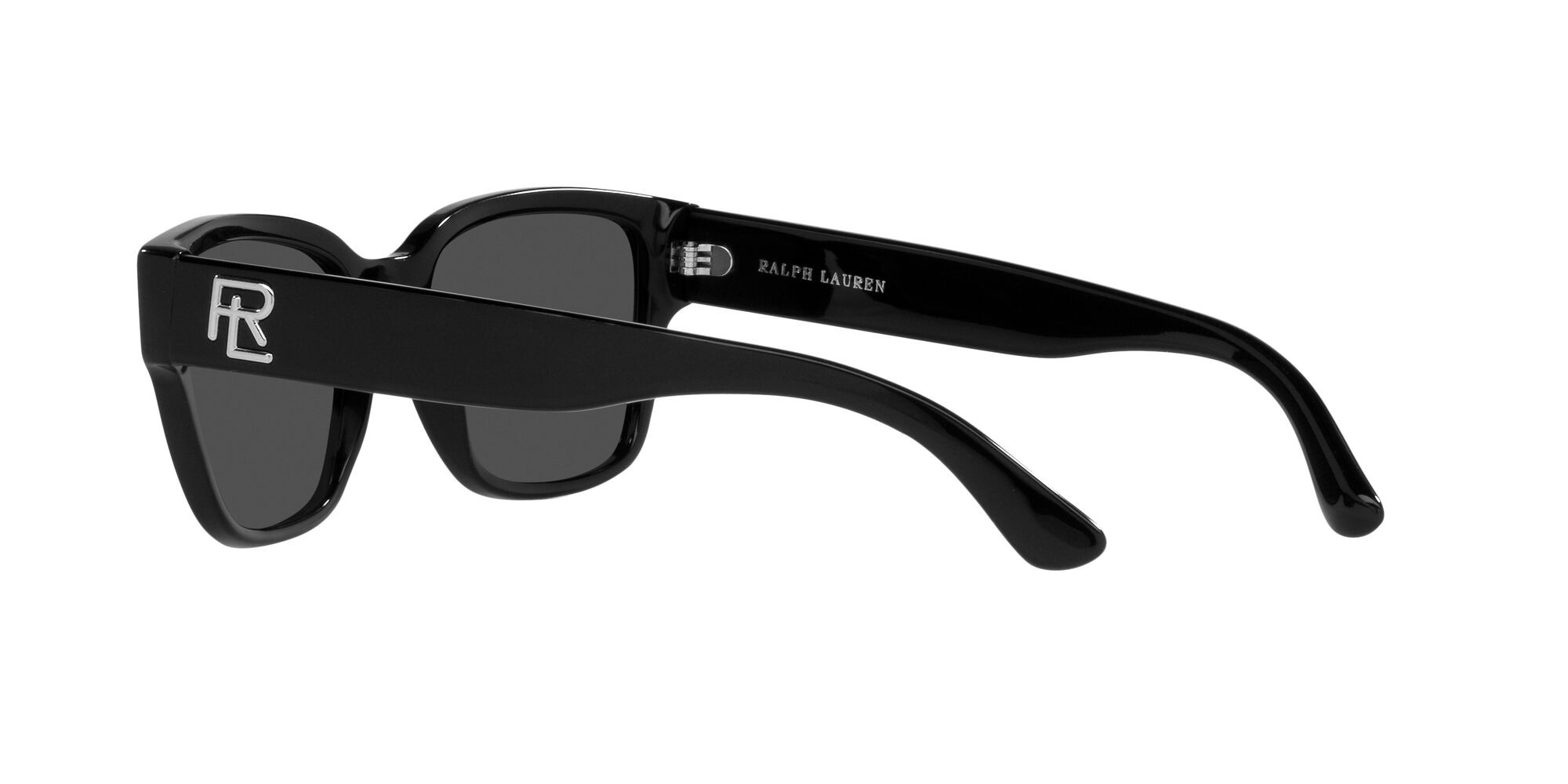 Occhiali da sole Ralph Lauren RL 8205 (500187) colore nero lucido forma quadrato lenti grigio scuro