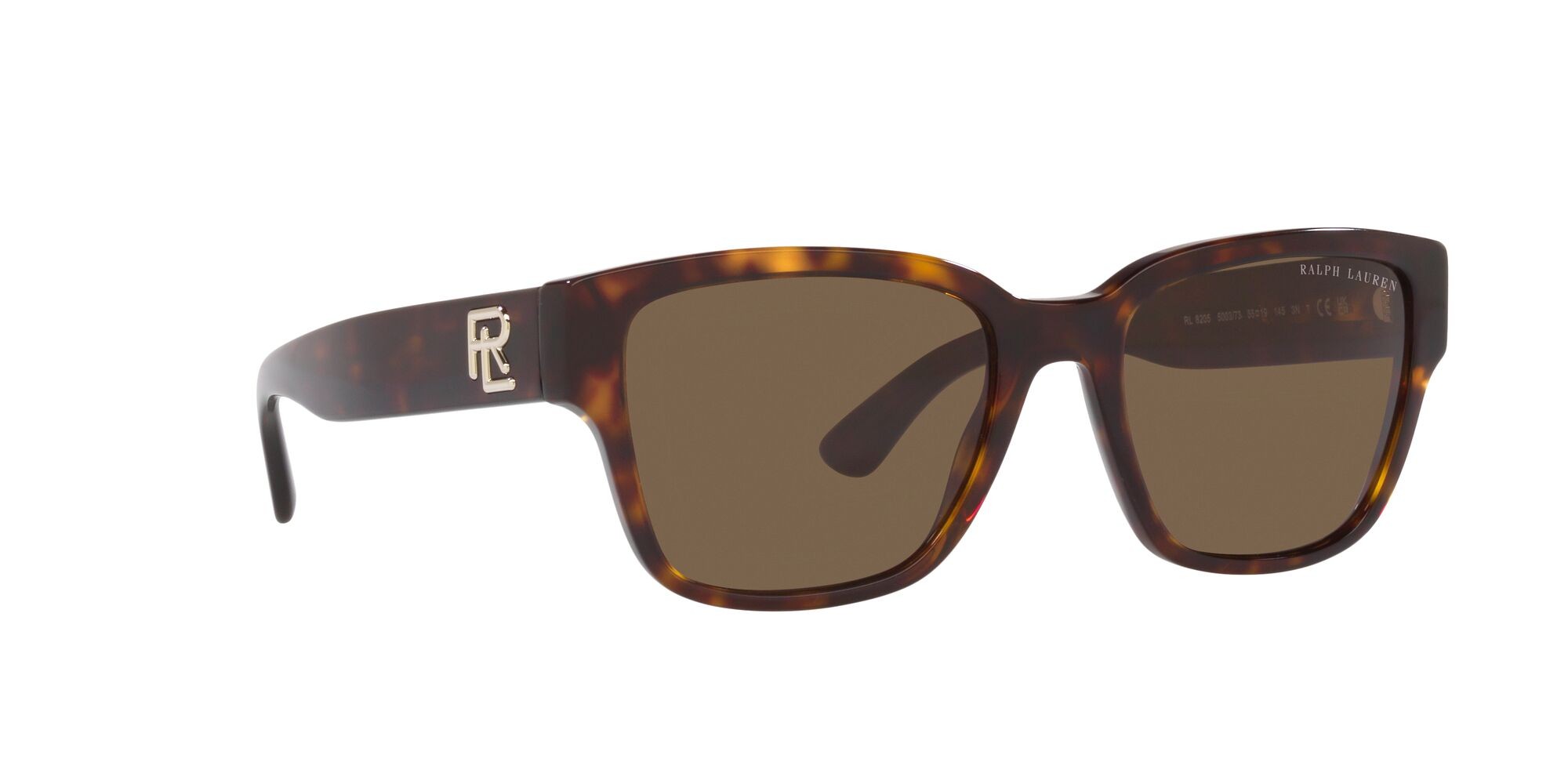 Sunglasses Ralph Lauren RL 8205 (500373) color havana scuro lucido shape square lenses marrone scuro