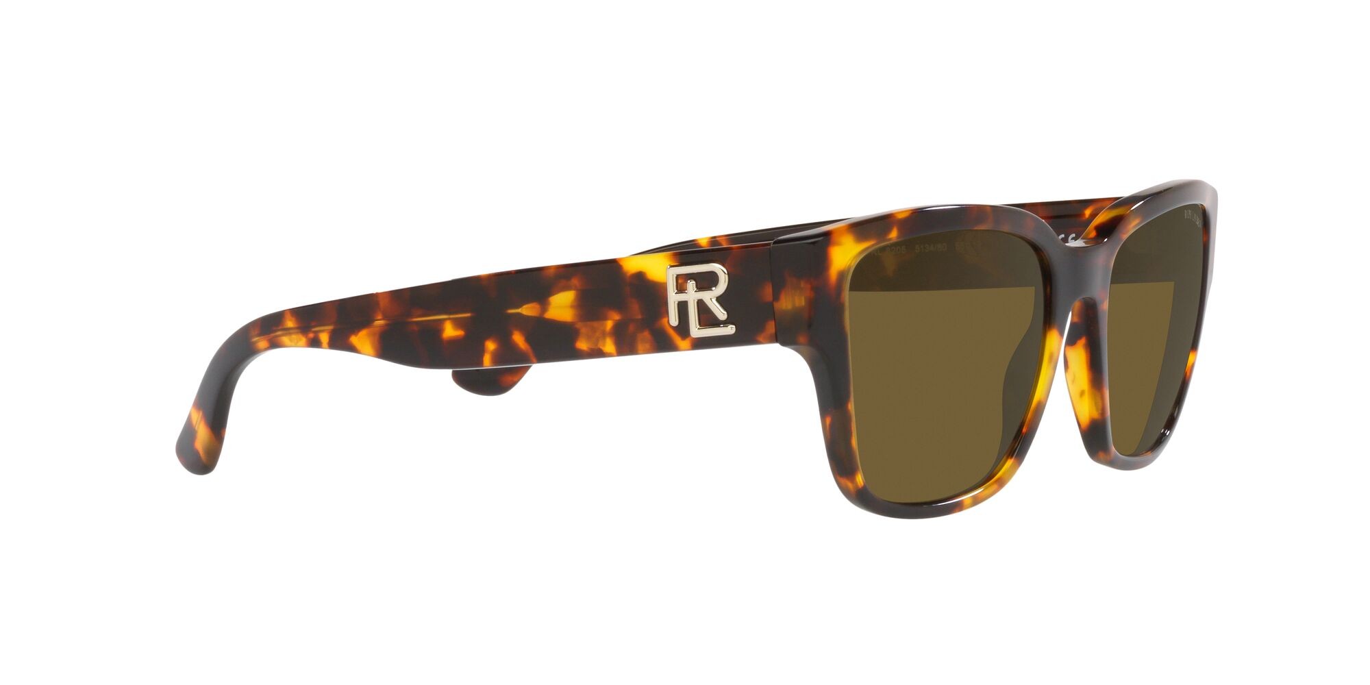 Sunglasses Ralph Lauren RL 8205 (513480) color havana anticato brillante shape square lenses marrone scuro