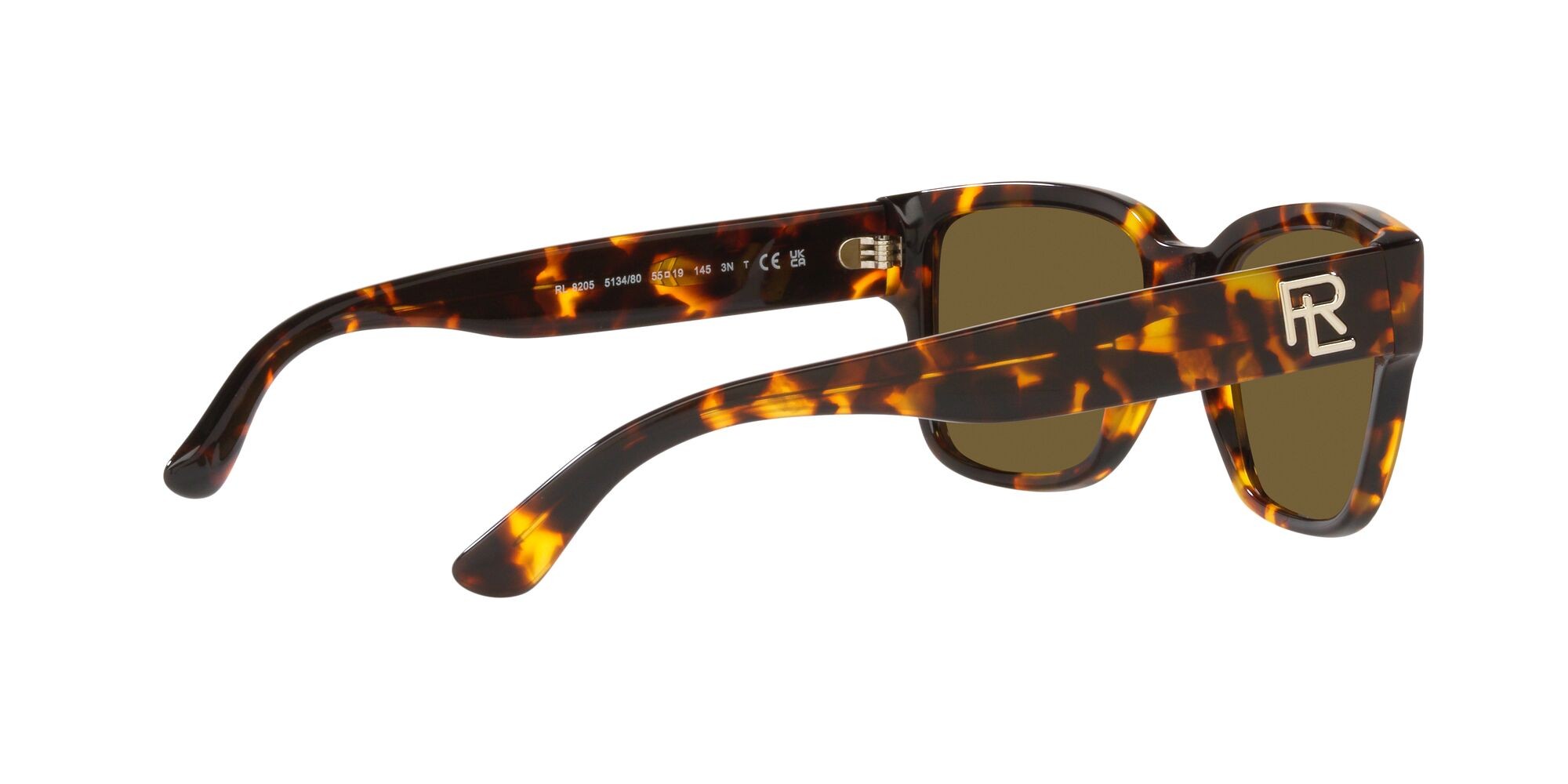 Sunglasses Ralph Lauren RL 8205 (513480) color havana anticato brillante shape square lenses marrone scuro