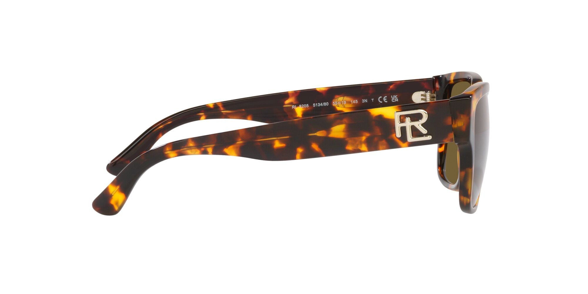 Sunglasses Ralph Lauren RL 8205 (513480) color havana anticato brillante shape square lenses marrone scuro