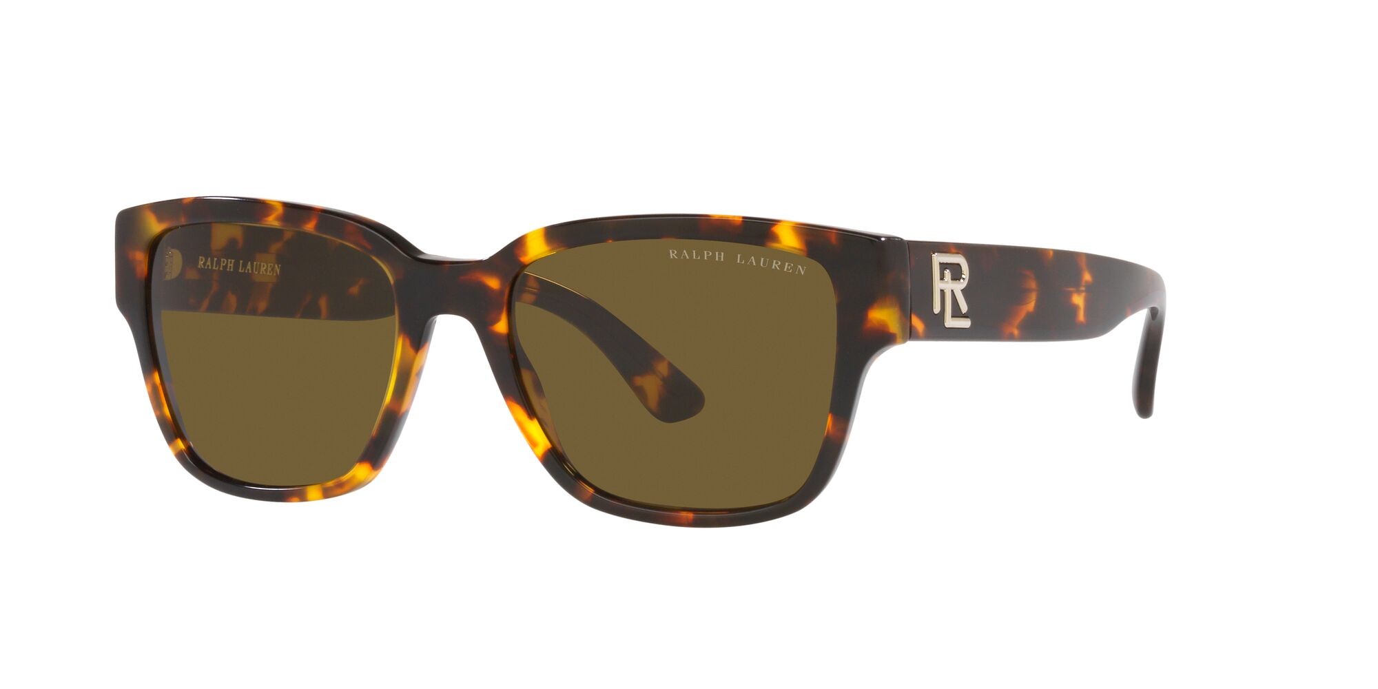 Sunglasses Ralph Lauren RL 8205 (513480) color havana anticato brillante shape square lenses marrone scuro