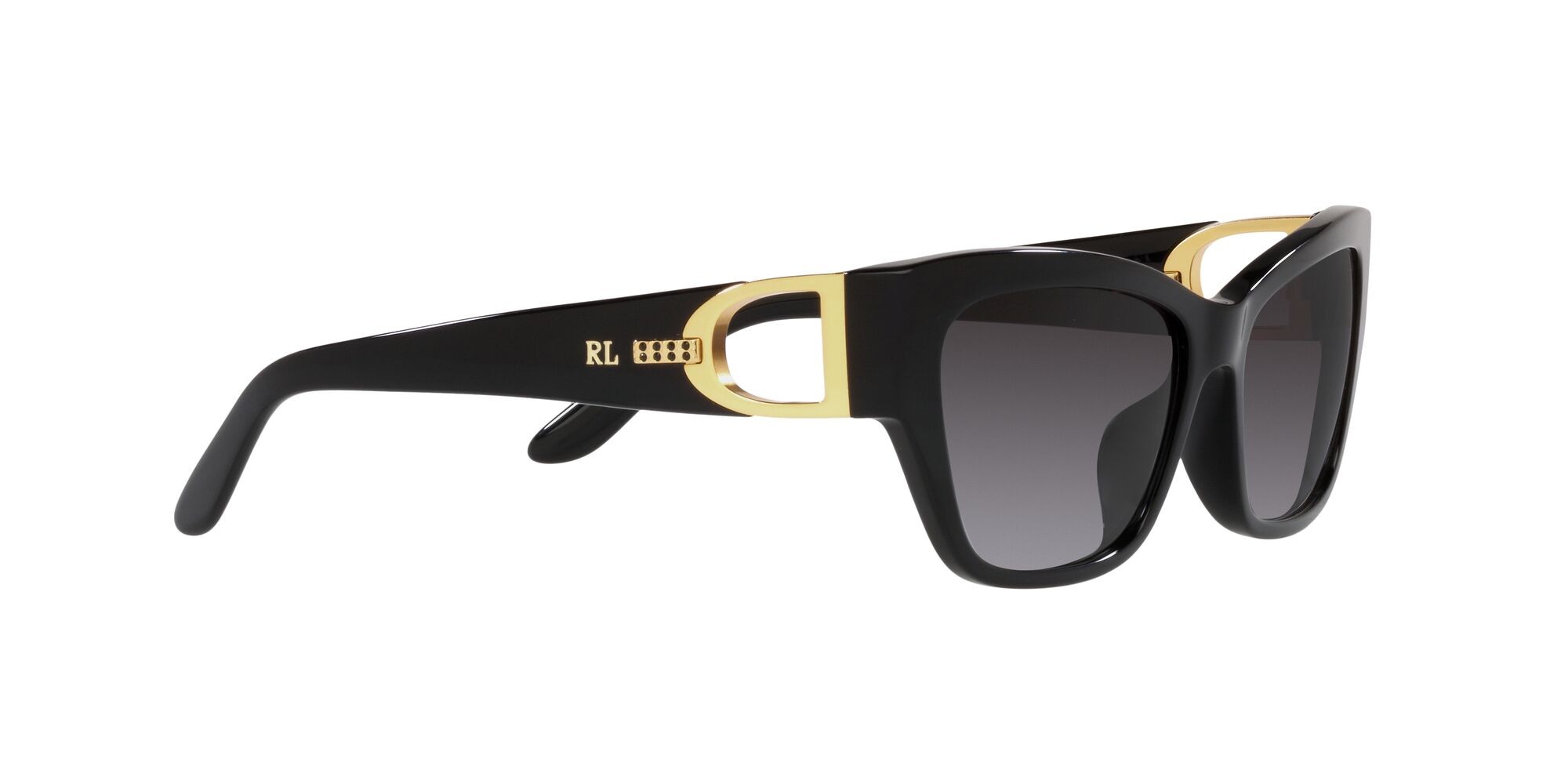 Sonnenbrillen Ralph Lauren RL 8206U (50018G) farbe nero lucido form schmetterling gläser grigio sfumato