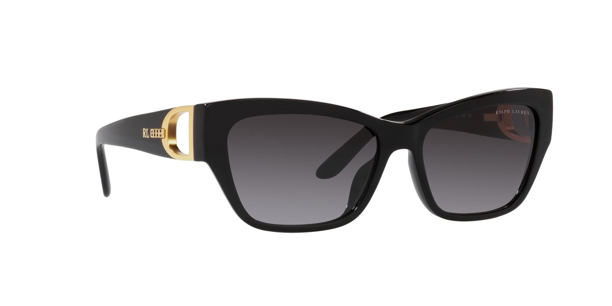 Sonnenbrillen Ralph Lauren RL 8206U (50018G) farbe nero lucido form schmetterling gläser grigio sfumato