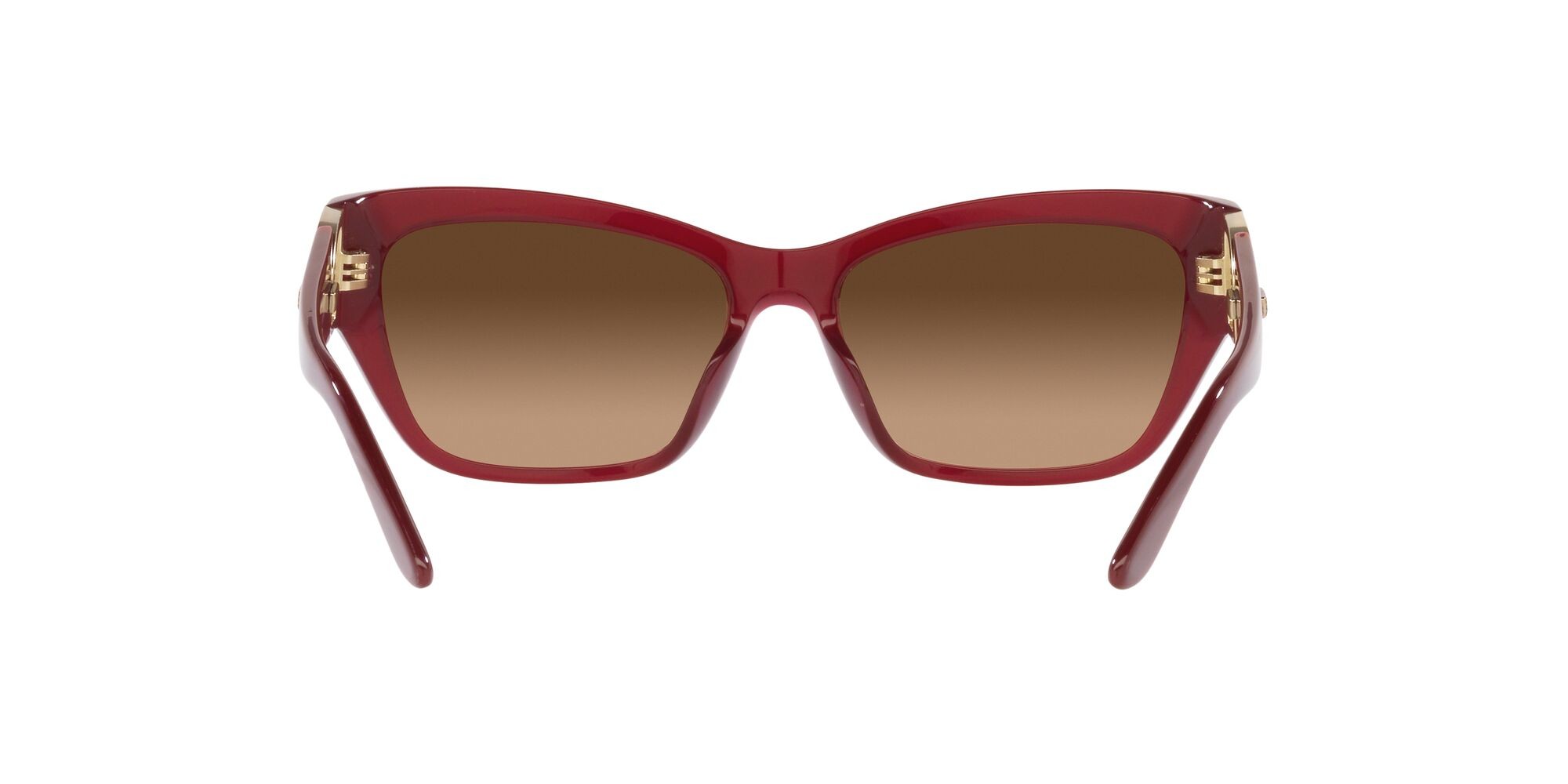 Sunglasses Ralph Lauren RL 8206U (591274) color bordeaux opalino brillante shape butterfly lenses marrone sfumato