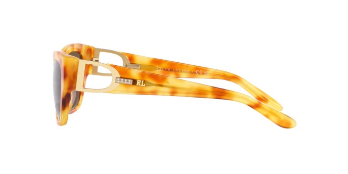 Sunglasses Ralph Lauren The Audrey RL 8206U (605173) color havana chiaro shape butterfly lenses marrone