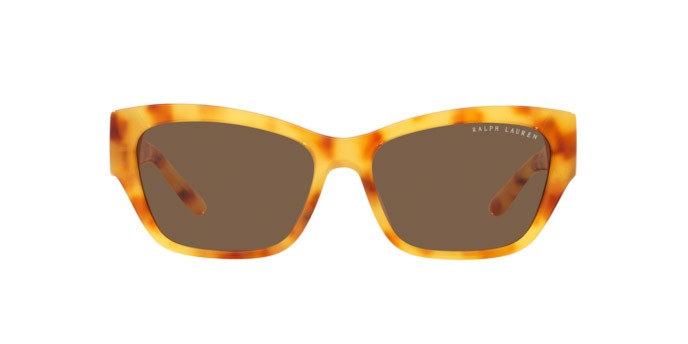 Sunglasses Ralph Lauren The Audrey RL 8206U (605173) color havana chiaro shape butterfly lenses marrone