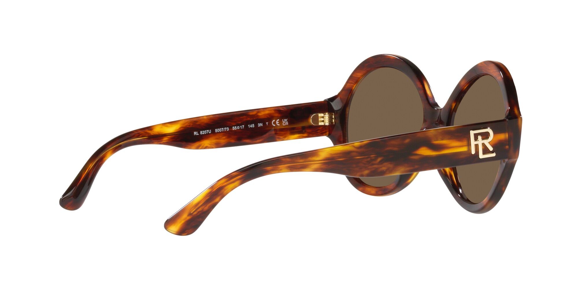 Sonnenbrillen Ralph Lauren RL 8207U (500773) farbe striato havana lucido form rund gläser marrone