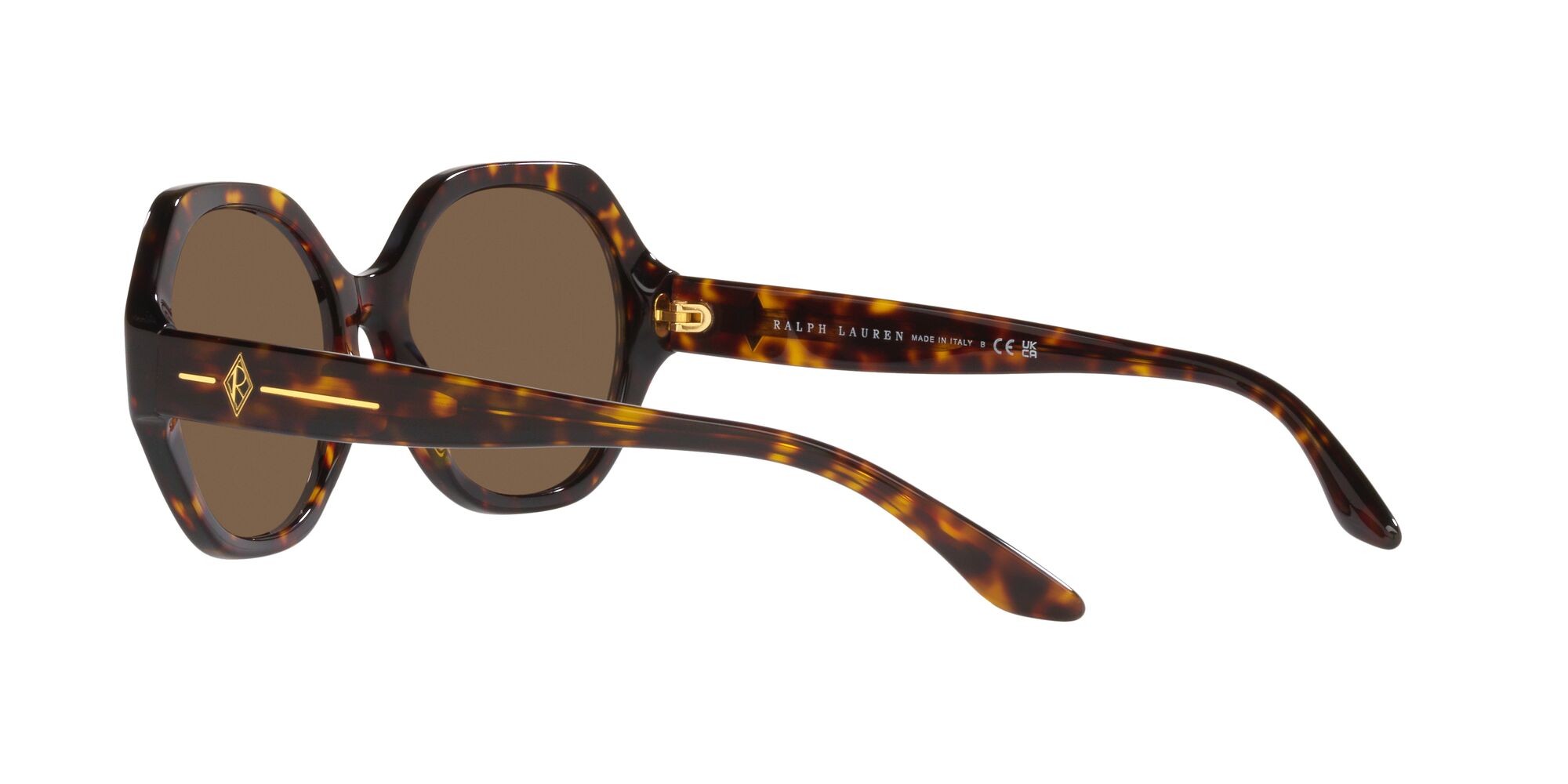 Sonnenbrillen Ralph Lauren RL 8208 (500373) farbe havana scuro lucido form unregelmäßig gläser marrone scuro