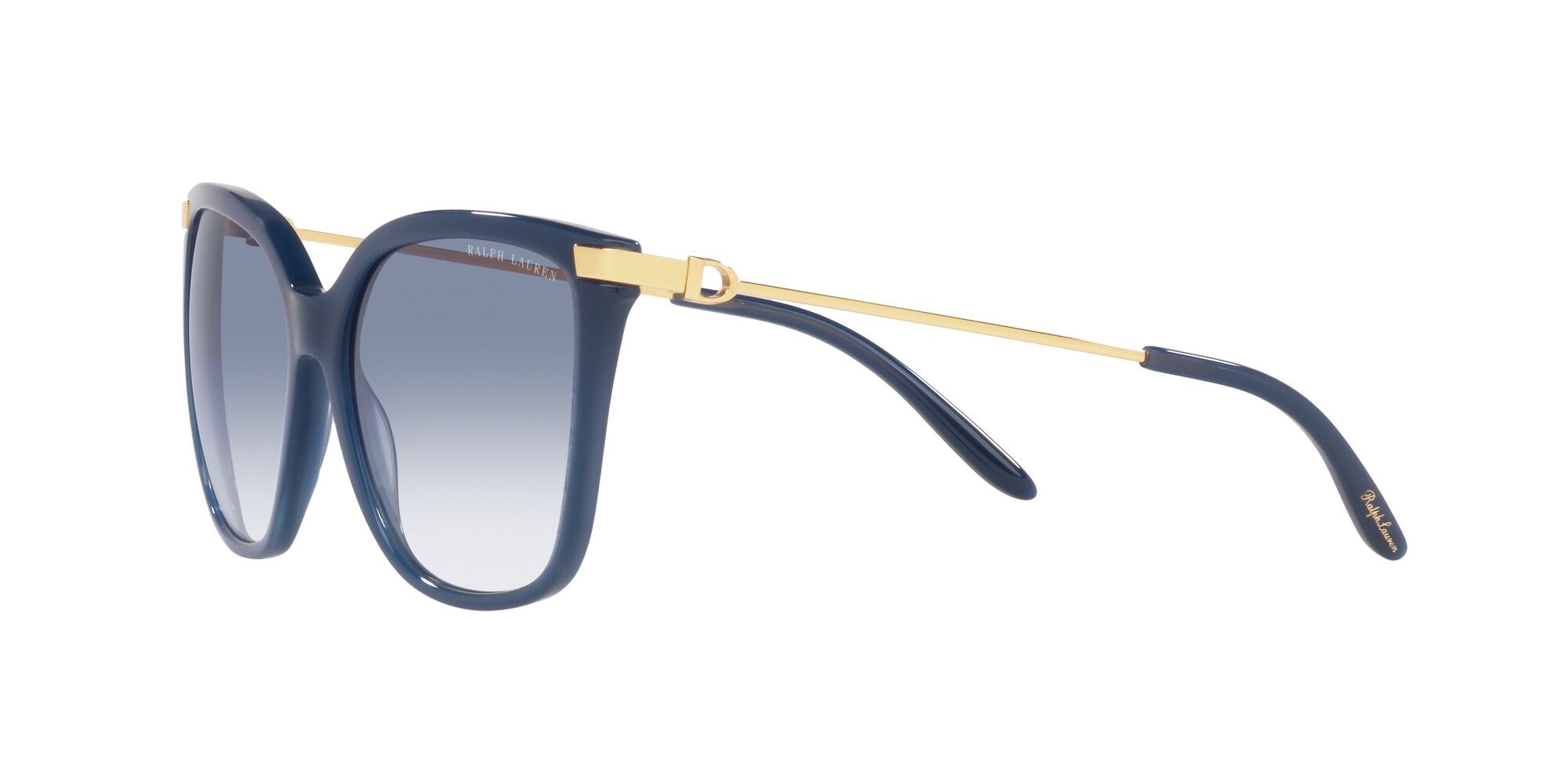 Sonnenbrillen Ralph Lauren RL 8209 (537719) farbe shiny navy opaline blue form unregelmäßig gläser trasparente sfumato azzurro