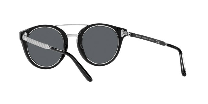 Sunglasses Ralph Lauren RL 8210 (50015V) color nero shape pantos lenses grigio