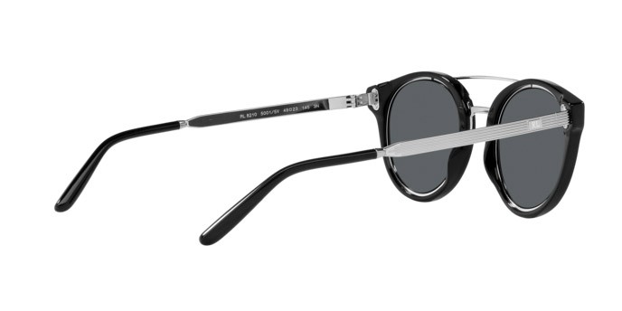 Sunglasses Ralph Lauren RL 8210 (50015V) color nero shape pantos lenses grigio