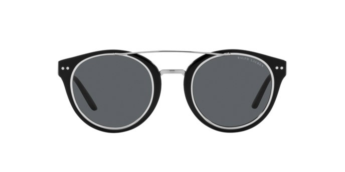 Sunglasses Ralph Lauren RL 8210 (50015V) color nero shape pantos lenses grigio