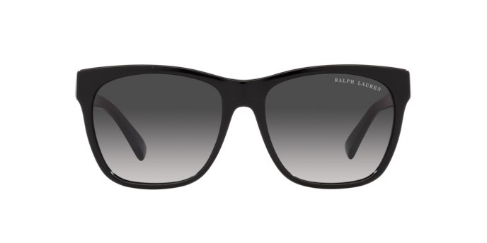 Sunglasses Ralph Lauren The Ricky II RL 8212 (50018G) color nero shape square lenses grigio sfumato