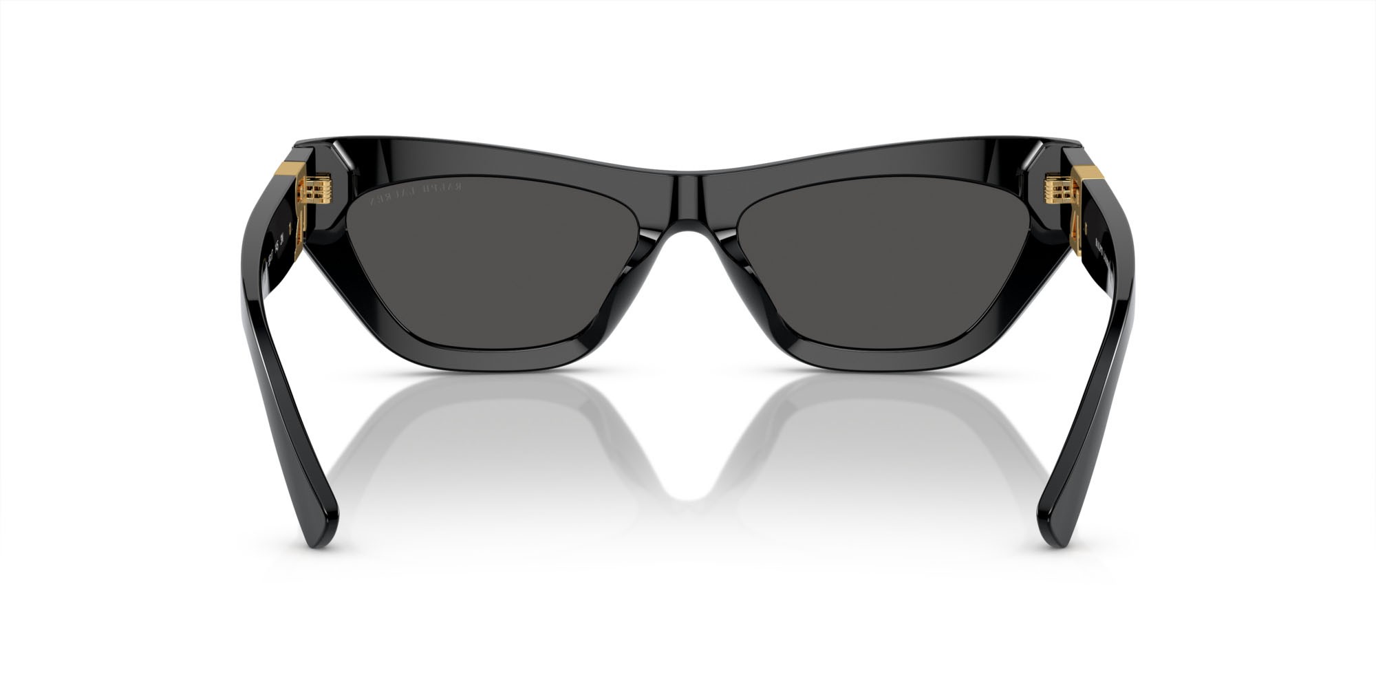 Sunglasses Ralph Lauren The Kiera RL 8218U (500187) color nero shape cat eye lenses grigio