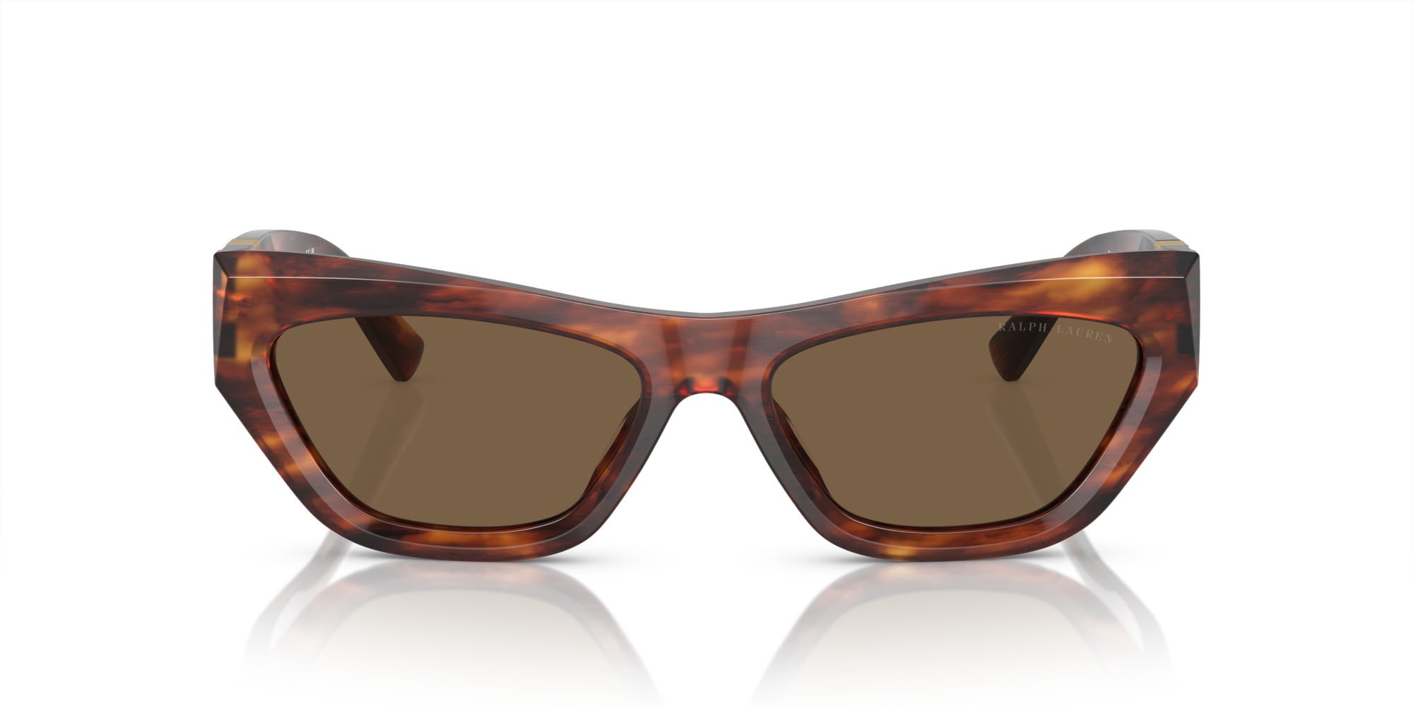 Sunglasses Ralph Lauren The Kiera RL 8218U (500773) color striato havana shape cat eye lenses marrone