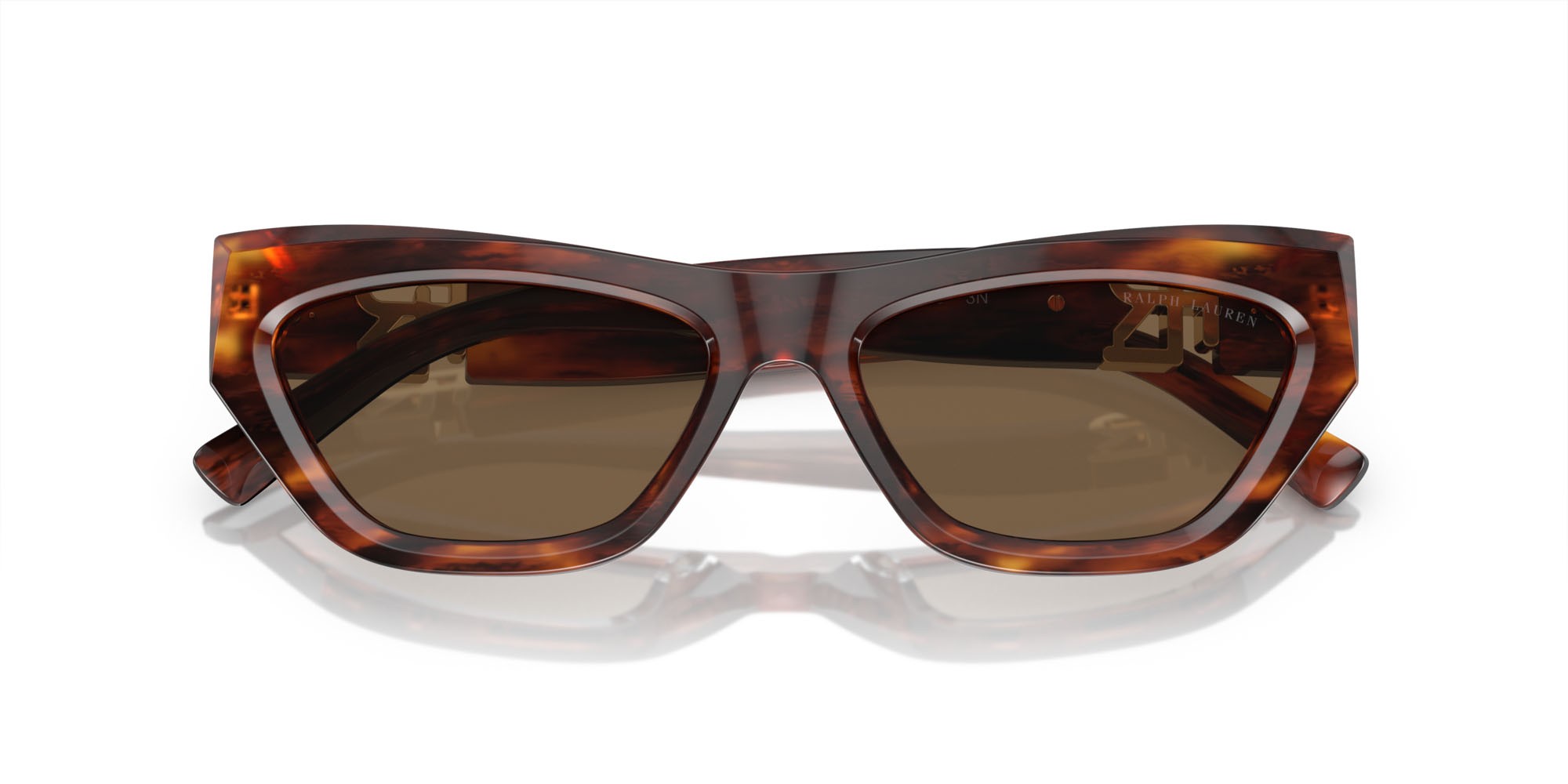 Sunglasses Ralph Lauren The Kiera RL 8218U (500773) color striato havana shape cat eye lenses marrone
